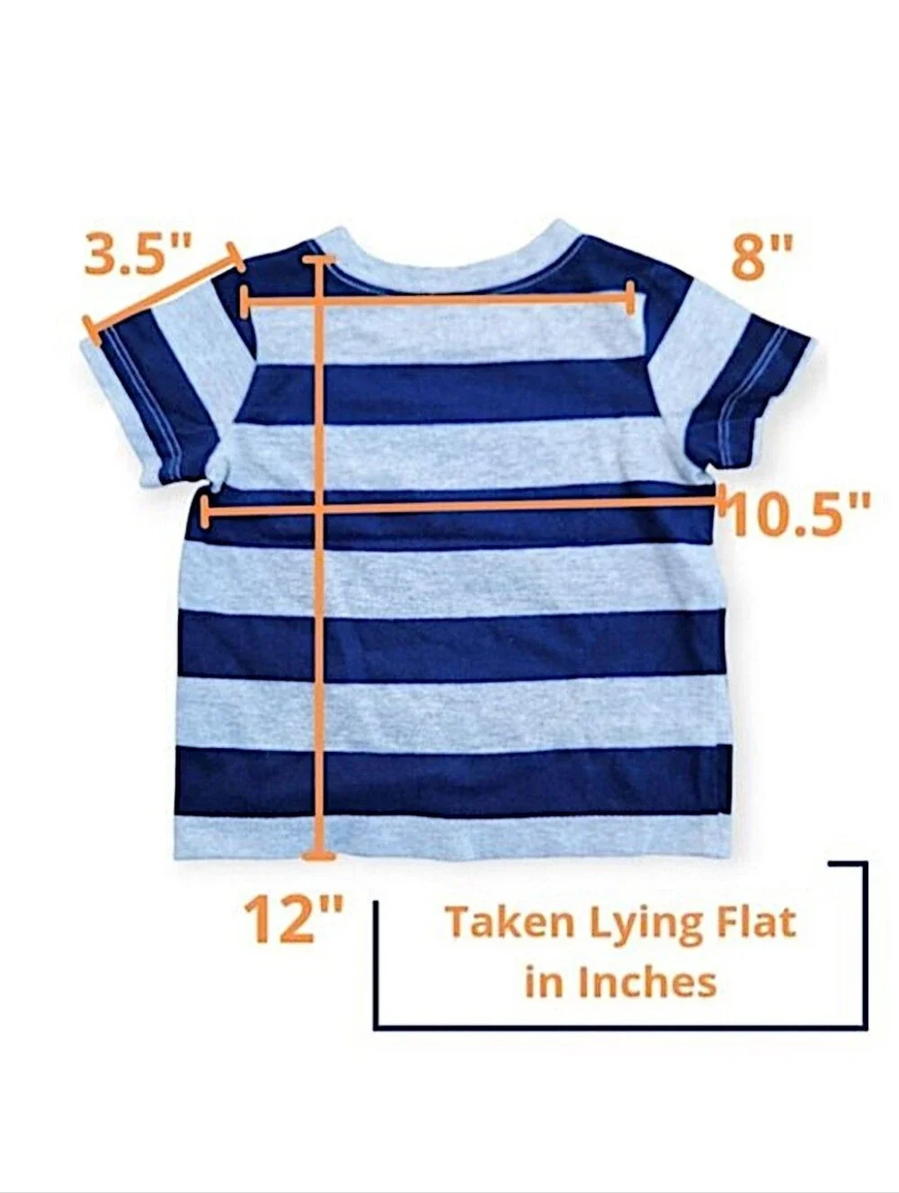 Carter's 2-Piece Baby Red Shortalls Striped & T-Shirt Size 12 Months 100% Cotton